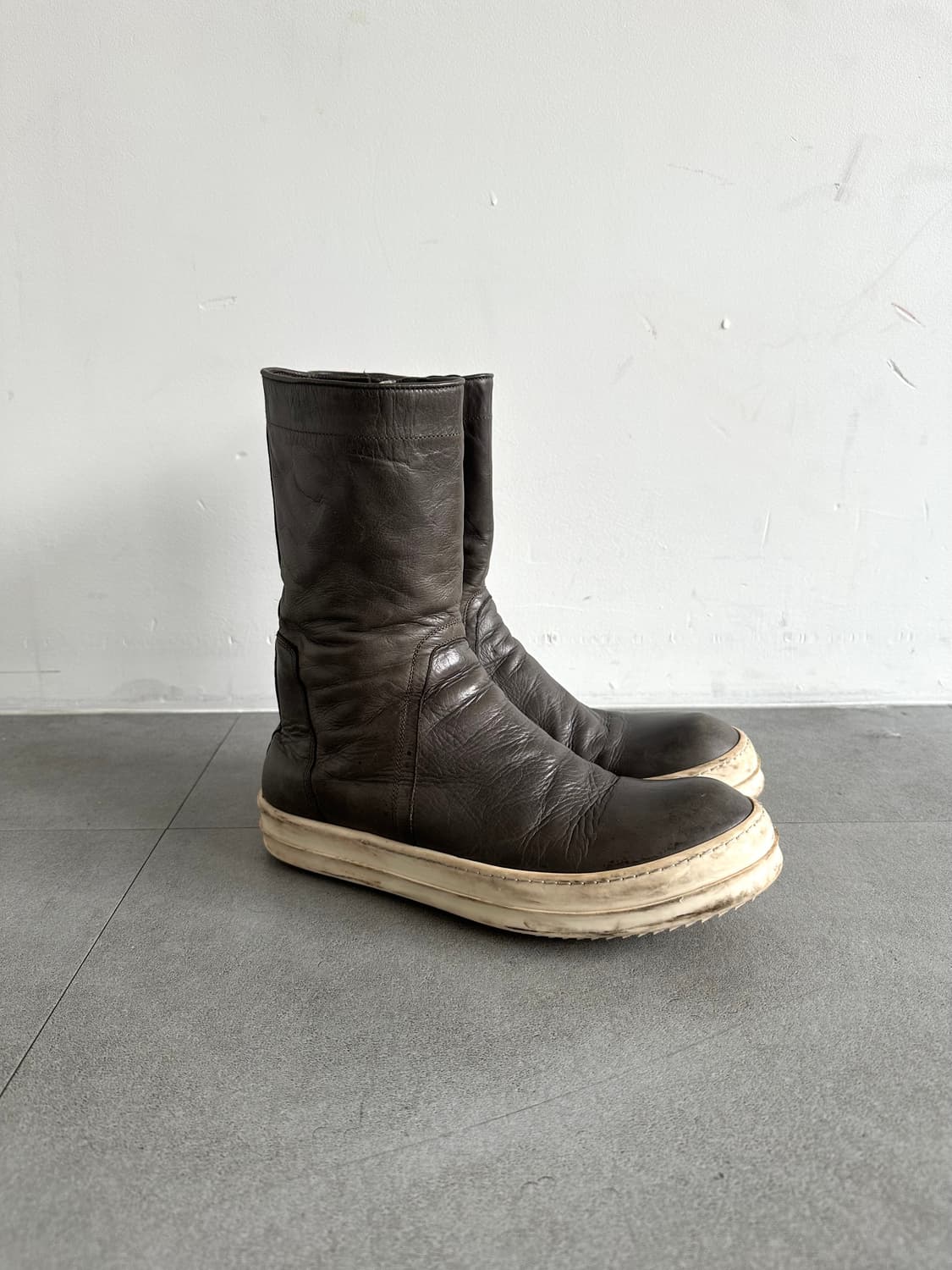 릭오웬스 AW16 아카이브 하이탑 부츠 카키 상품이미지5