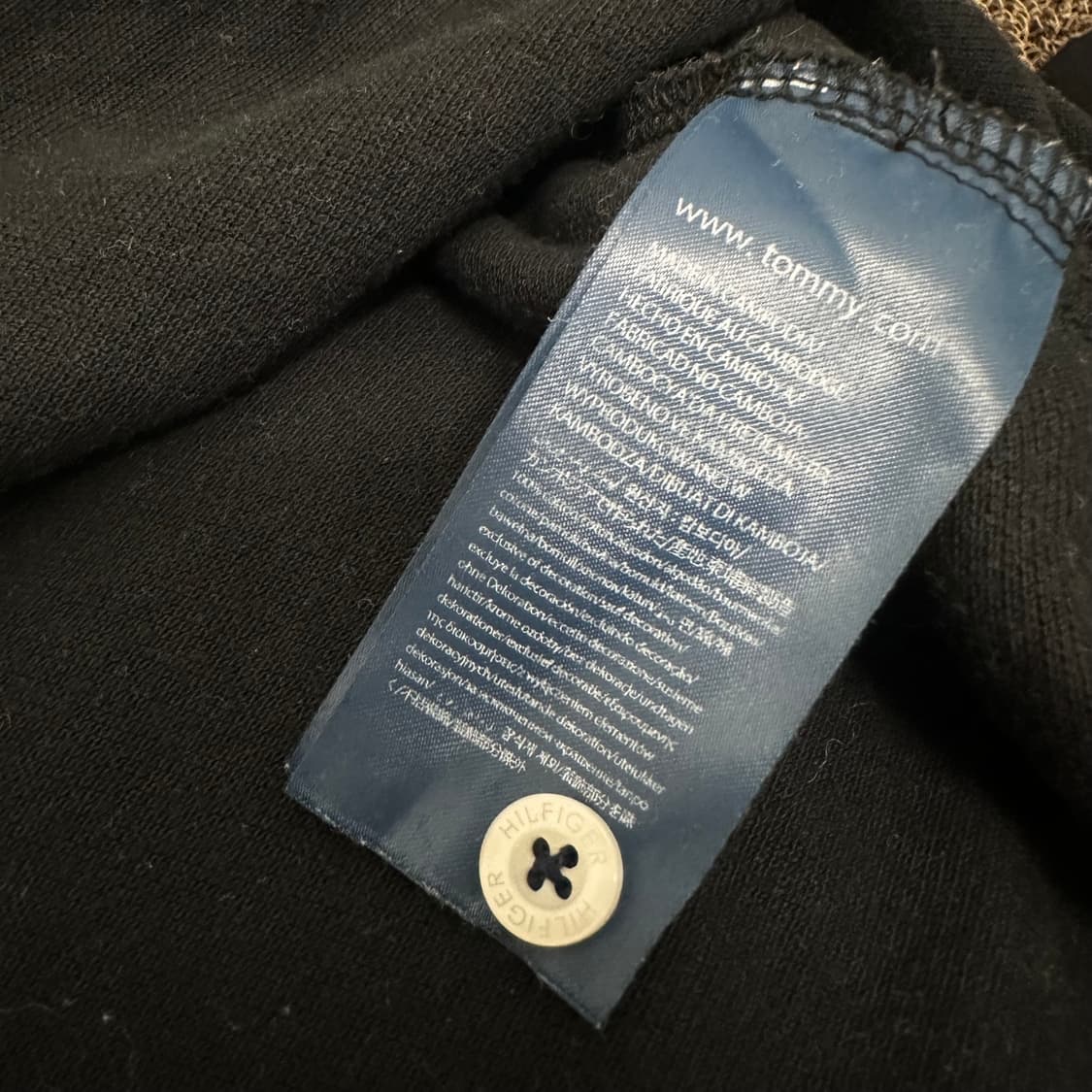 타미힐피거 카라티 반팔티셔츠 블랙 XL 상품이미지7
