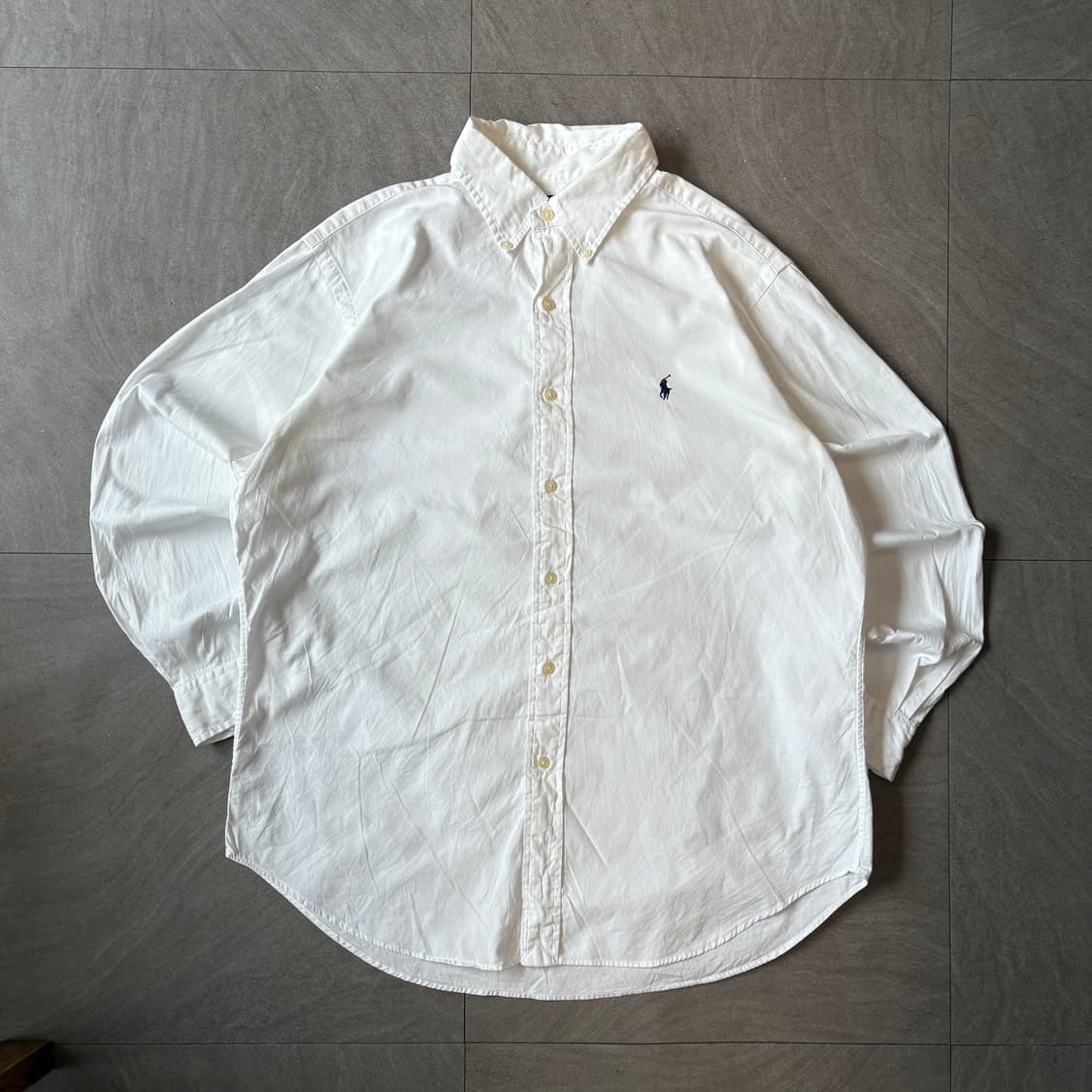 폴로 정품 화이트 클래식 포니 로고 포플린 셔츠 상품이미지1