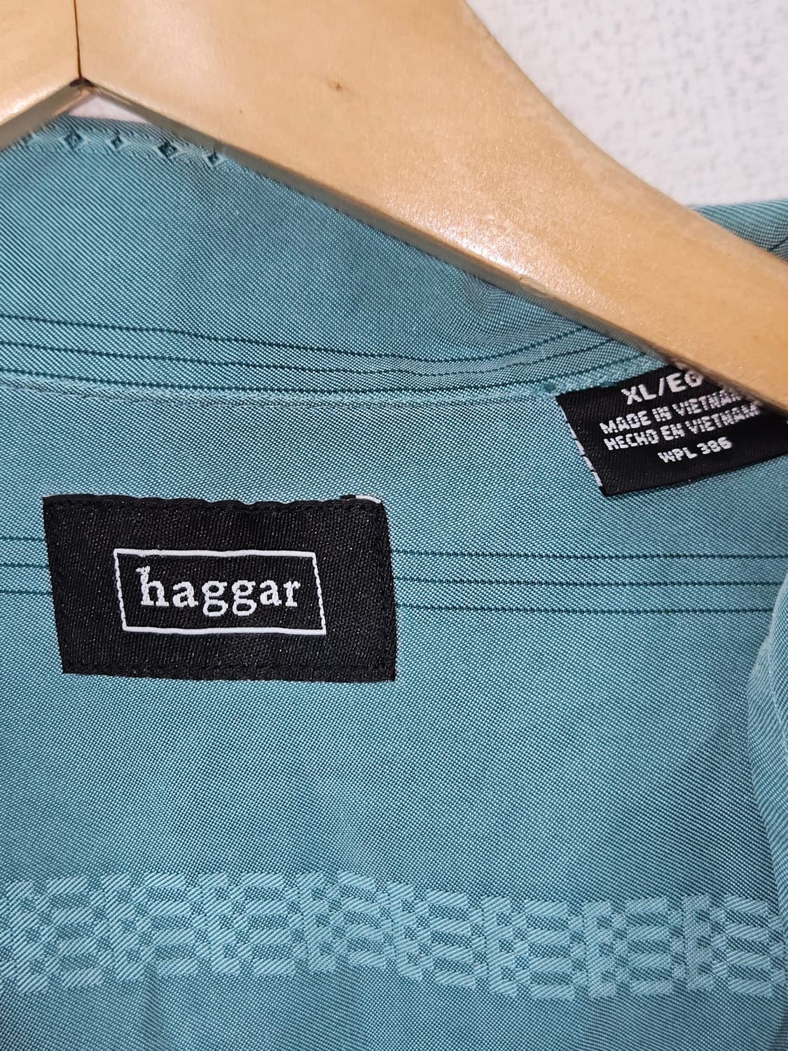 Haggar 오픈카라 반팔셔츠 실크 크링클 레이온 빈티지 XL 상품이미지5