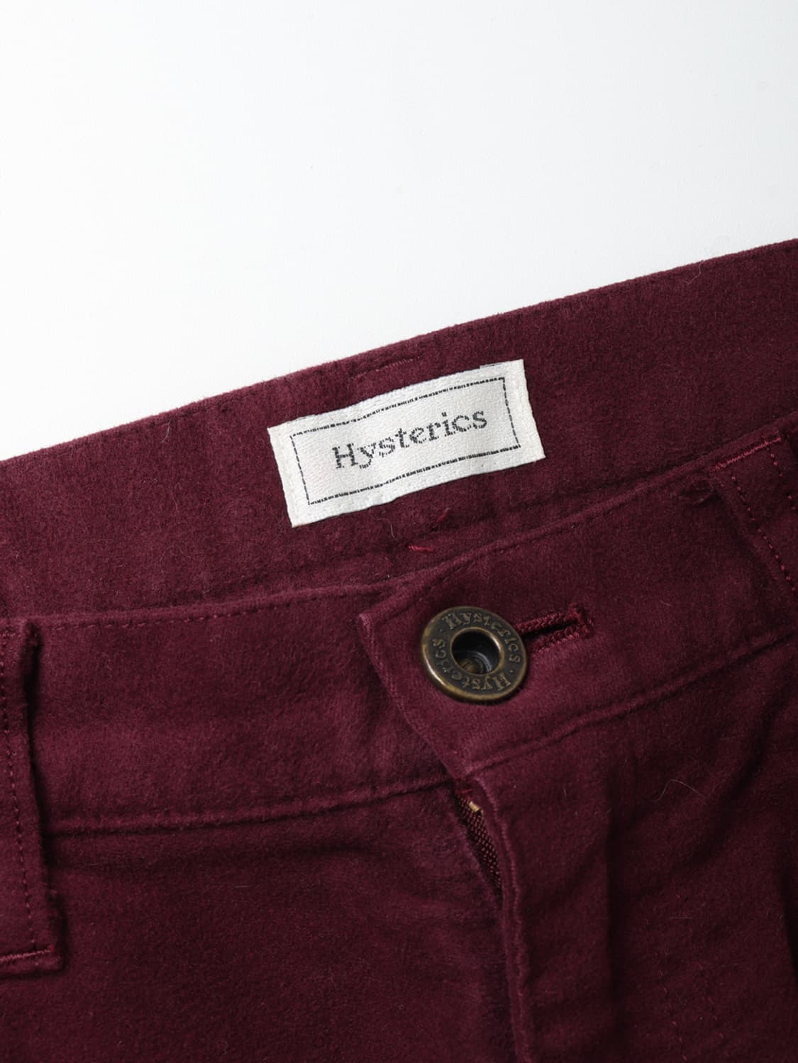 HYSTERIC GLAMOUR Moleskin Flared Pants 상품이미지4