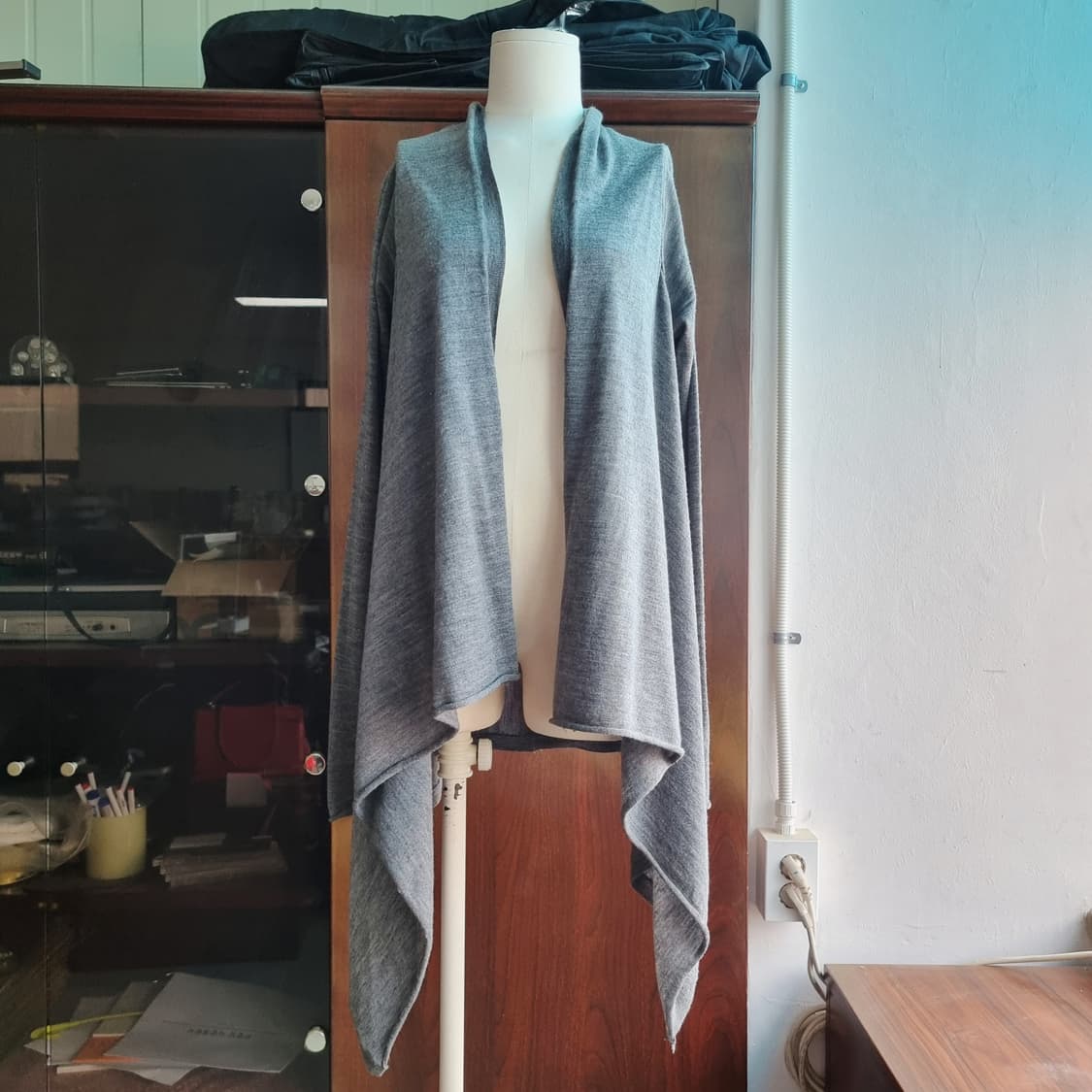 쟈딕앤볼테르 메리노울100% 언발란스 오픈형 숄 가디건 (프리) 상태최상 상품이미지1