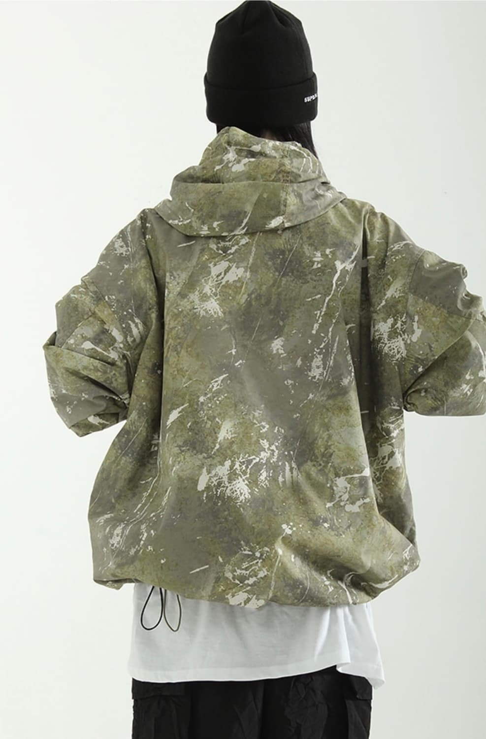 [FREE] 타이다이 패턴 프린팅 후드 아노락 상품이미지8