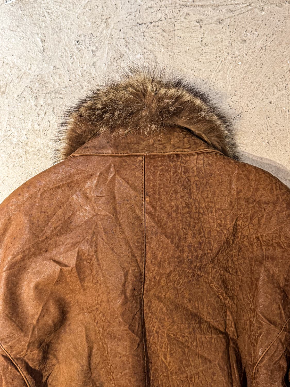 Leather Wear –  Fur Collar Leather Jacke 상품이미지6