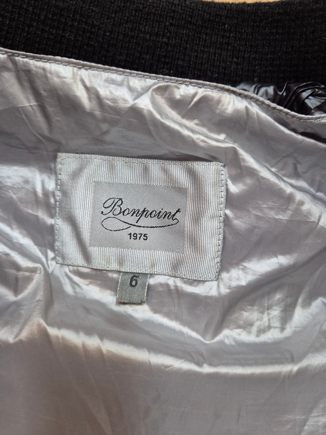 Bonpoint 아동 패딩 점퍼입니다. 겉감은 폴리에스터 100%로 제작 상품이미지4