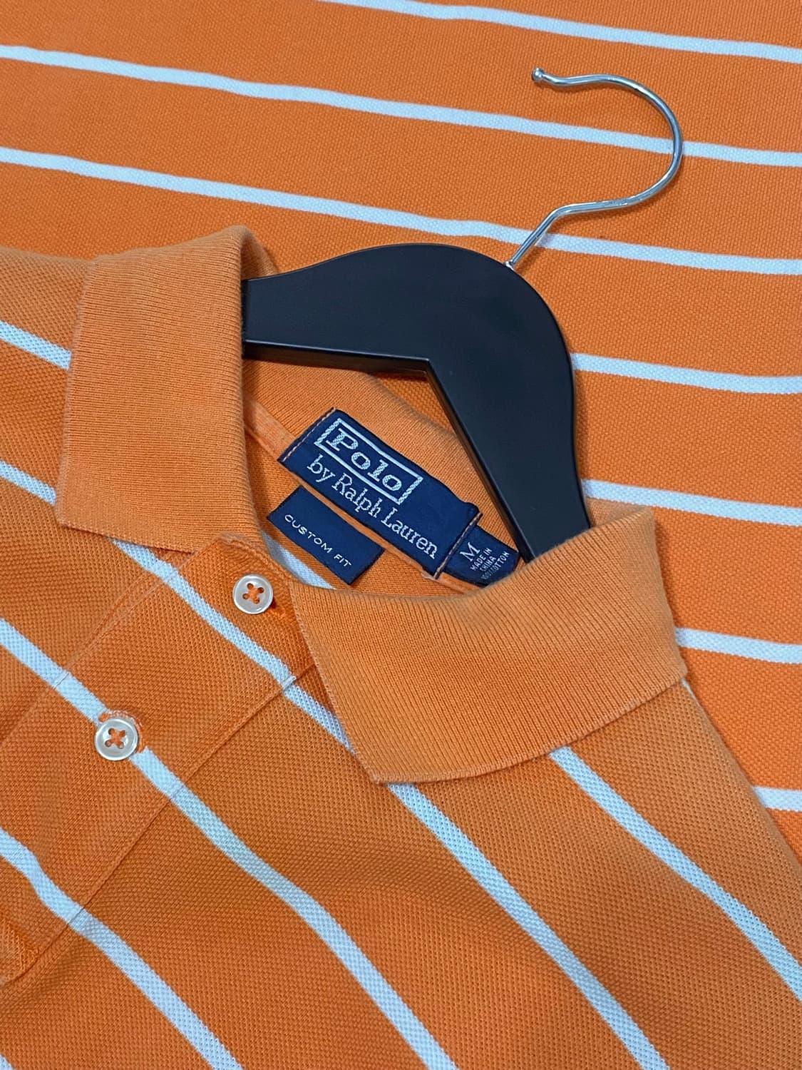 Polo Ralph Lauren 오렌지 화이트 스트라이프 반팔 티셔츠 상품이미지8