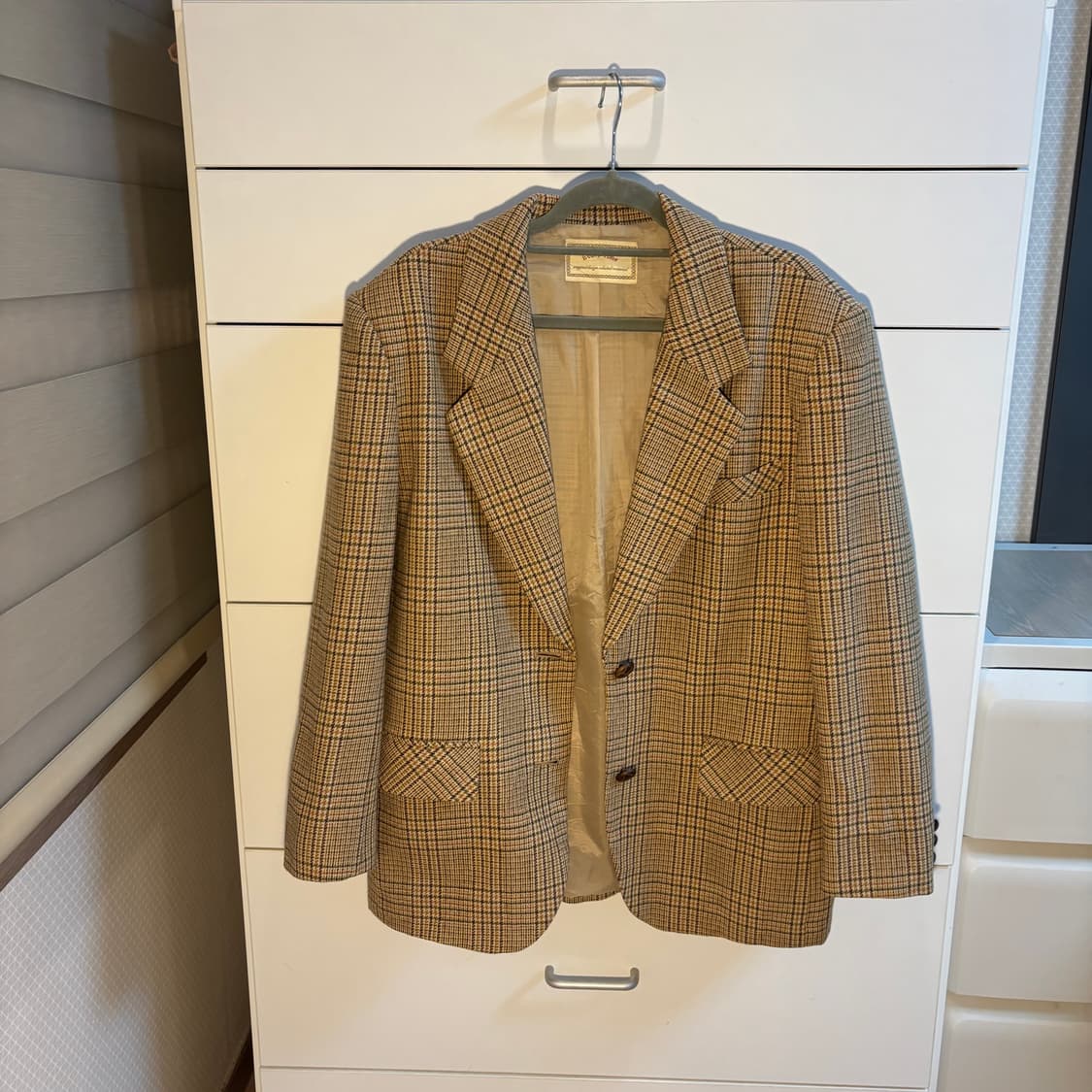 (일본제) 빈티지한 울혼방 체크 자켓 상품이미지3