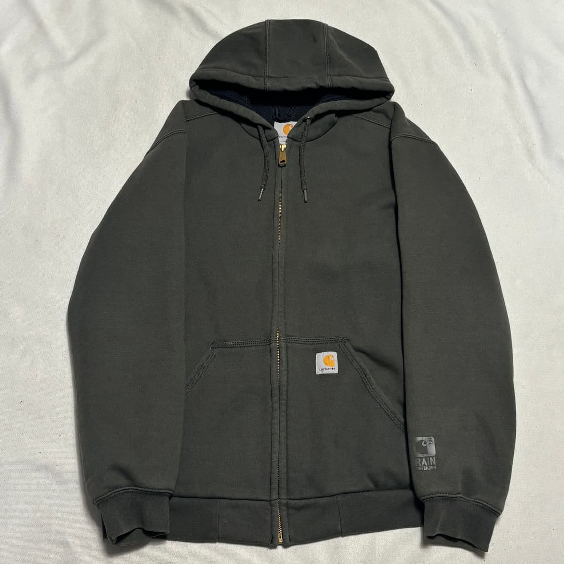 S 칼하트 카키 후드집업 상품이미지2