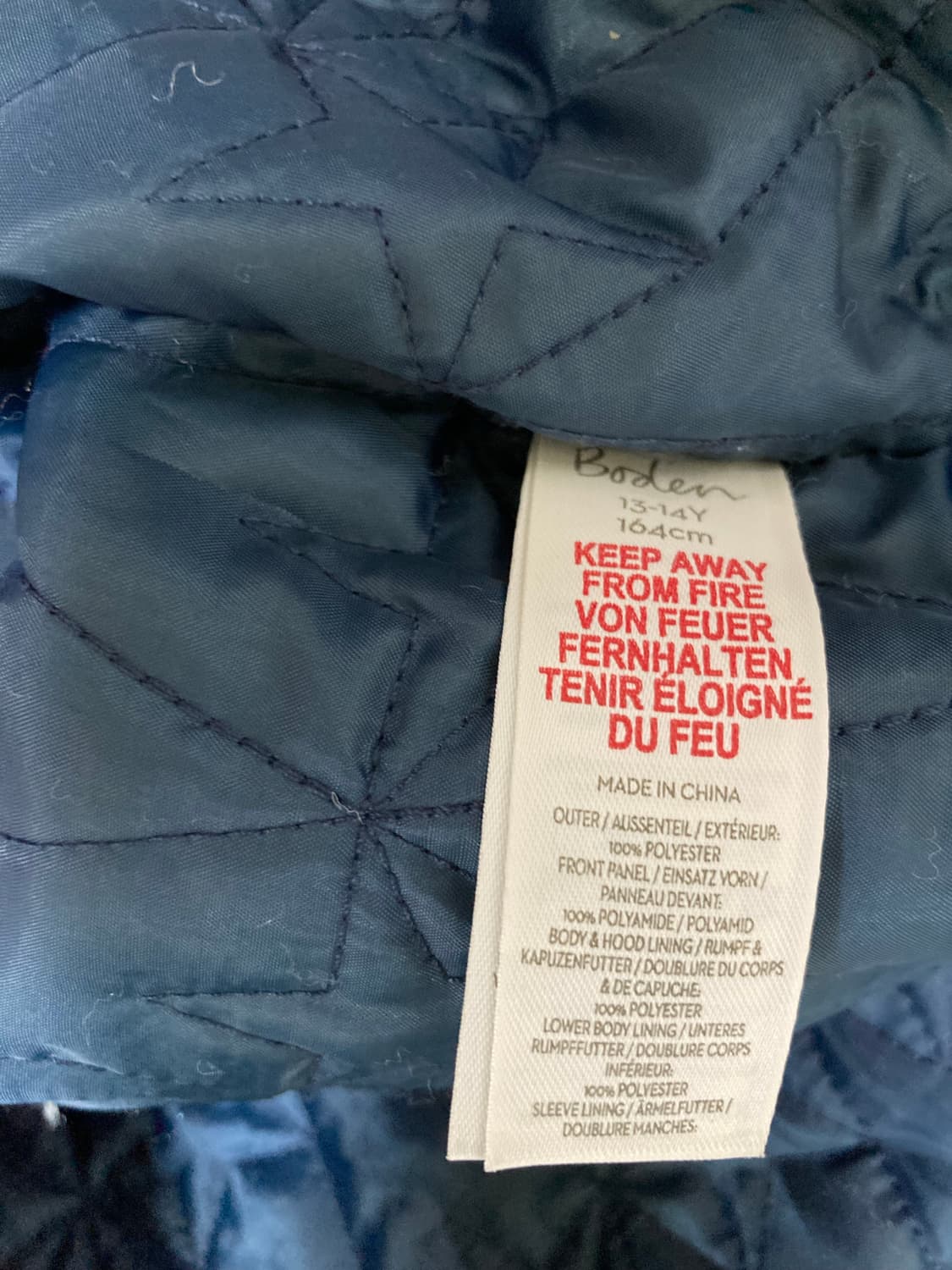 Boden 보덴 카모 후드 패딩 워터프루프 자켓 13-14Y 상품이미지5