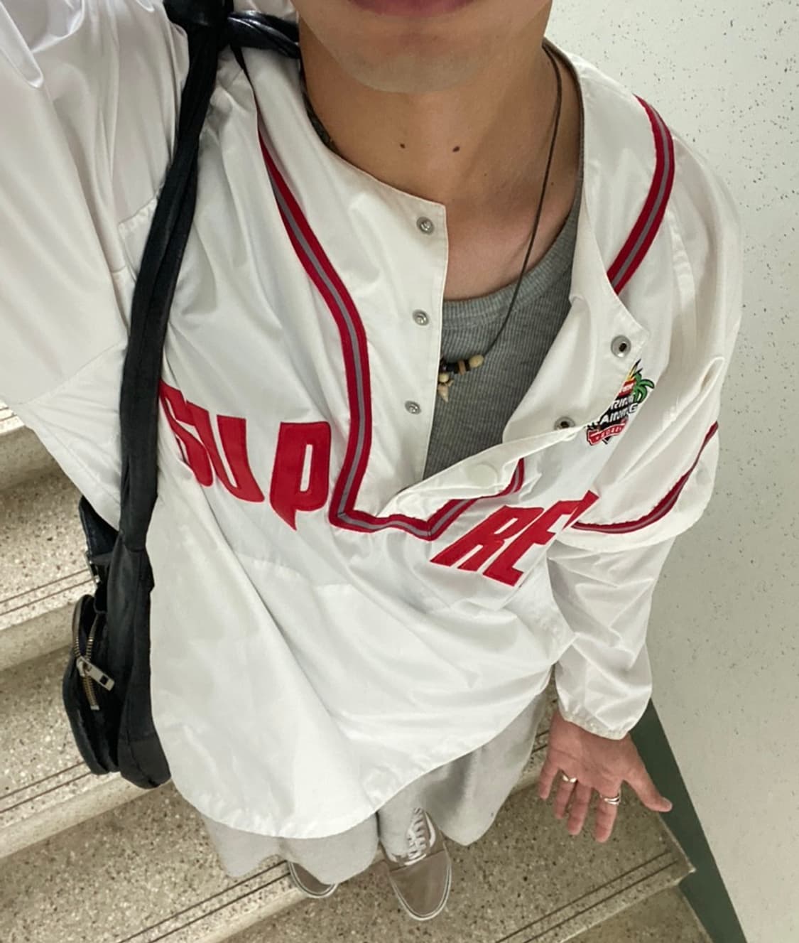 [L] 슈프림 베이스볼 하프 웜업 상품이미지1