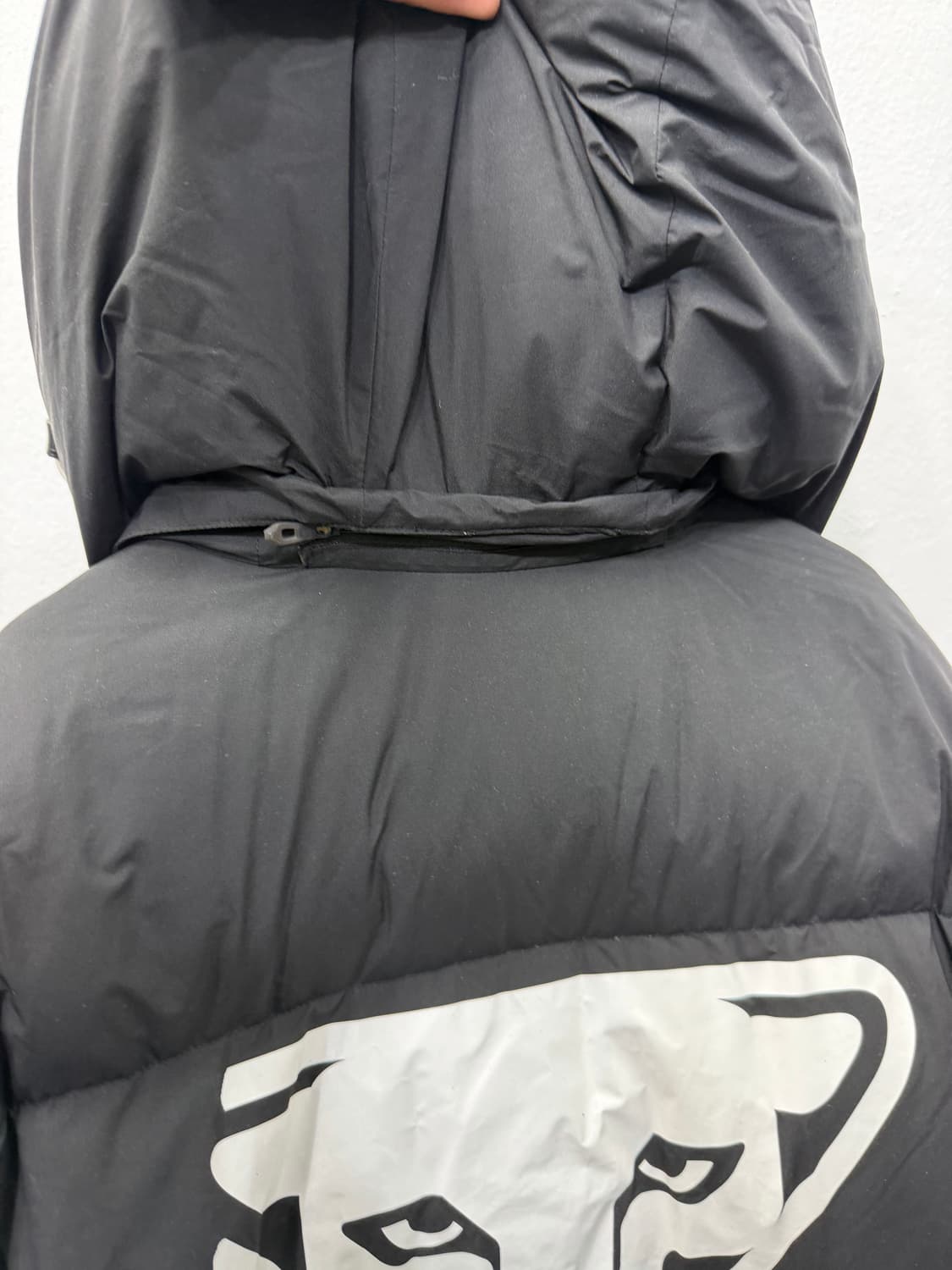정품) 다이나핏 남성 블랙 롱패딩 L 상품이미지5