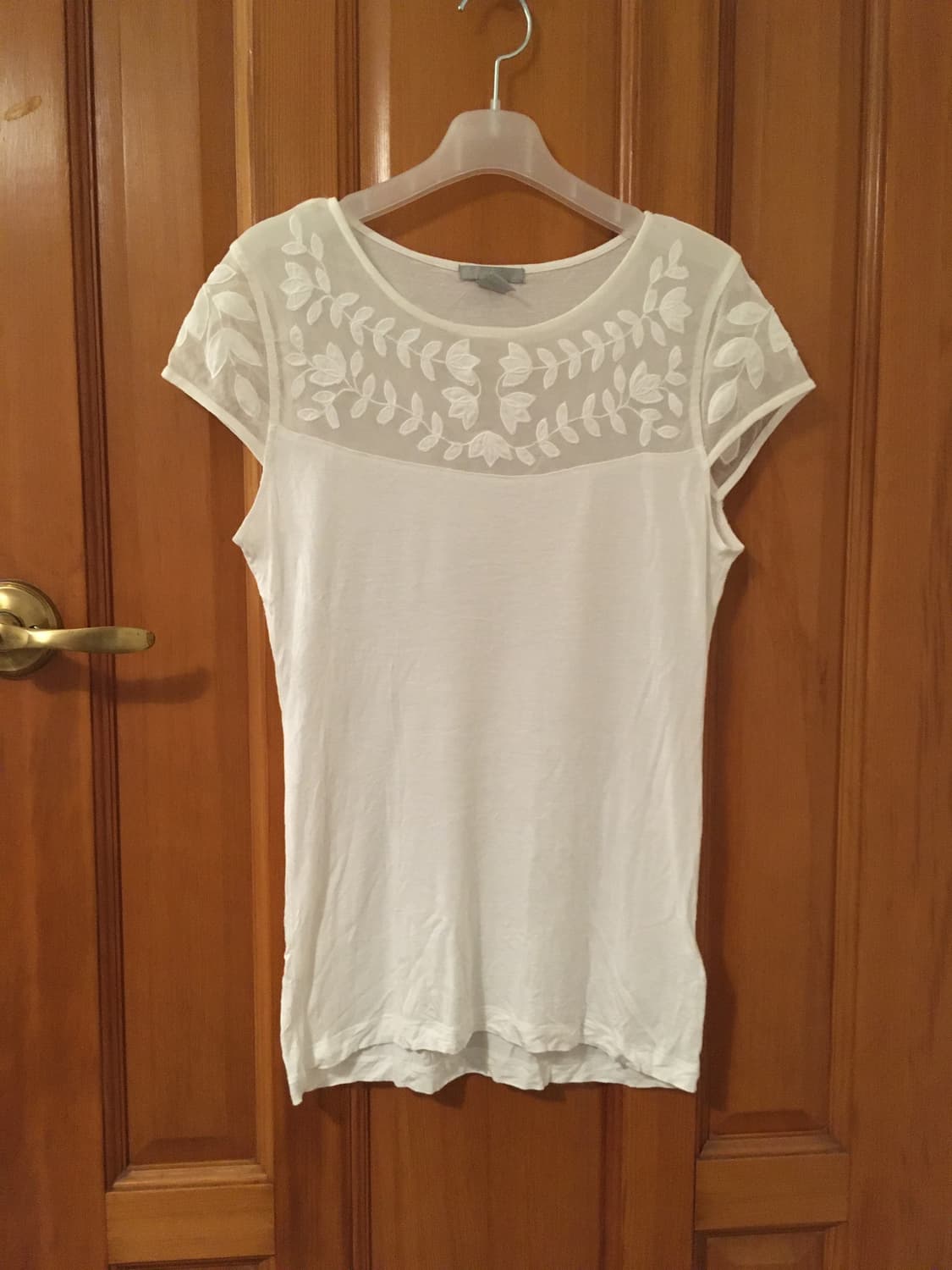 h&m soft leaf mesh cap sleeve 상품이미지1