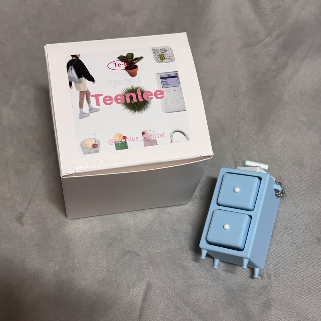 틴리 클리커 새상품 블루 2단 서랍장 상품이미지2