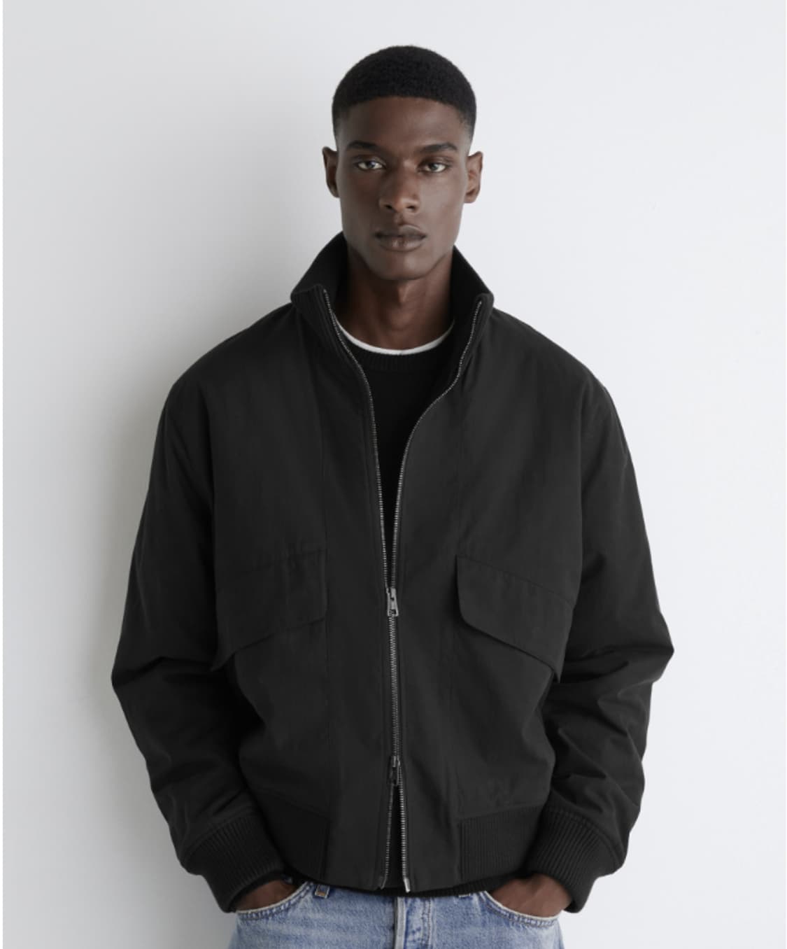 [xl] COS 패티드 코튼 플라이트 자켓 상품이미지1