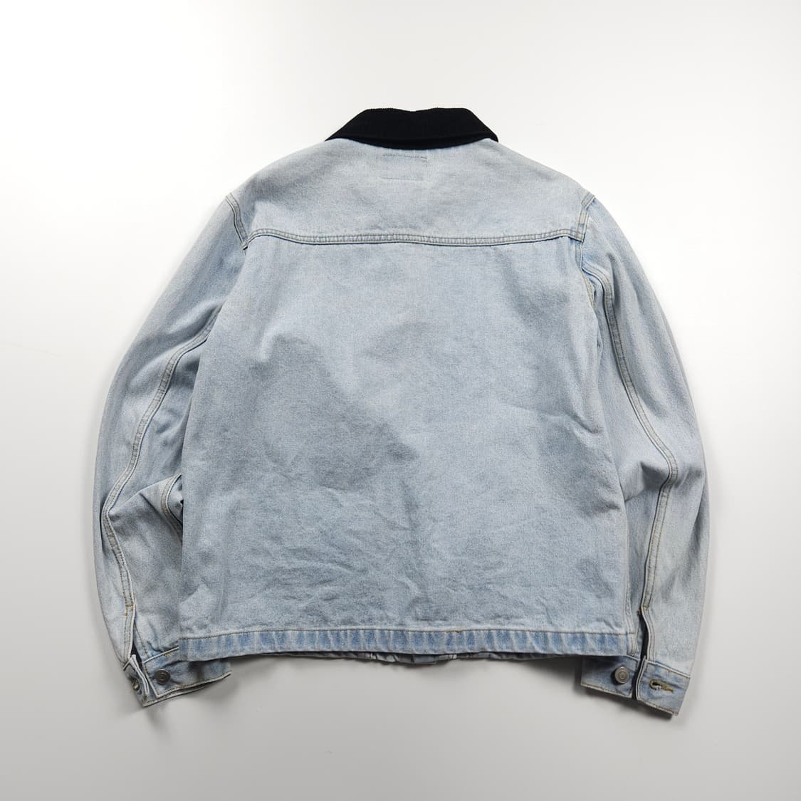 예스아이씨 아웃포켓 코듀로이 카라 데님 트러커 자켓 (M) 상품이미지2