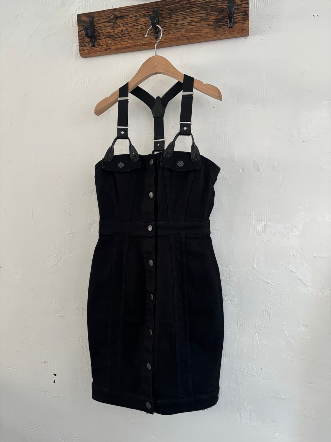 Moschino 모스키노 쿠튀르 블랙 서스펜더 원피스 상품이미지2
