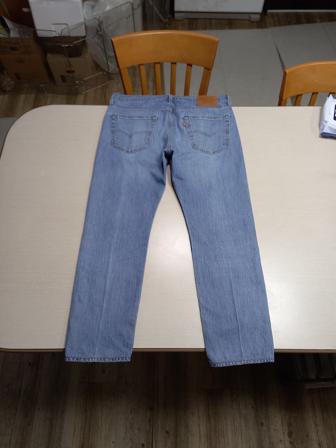 36 빅E 리바이스502 봄여름용 워싱 스판 슬림일자진 36-441 상품이미지2