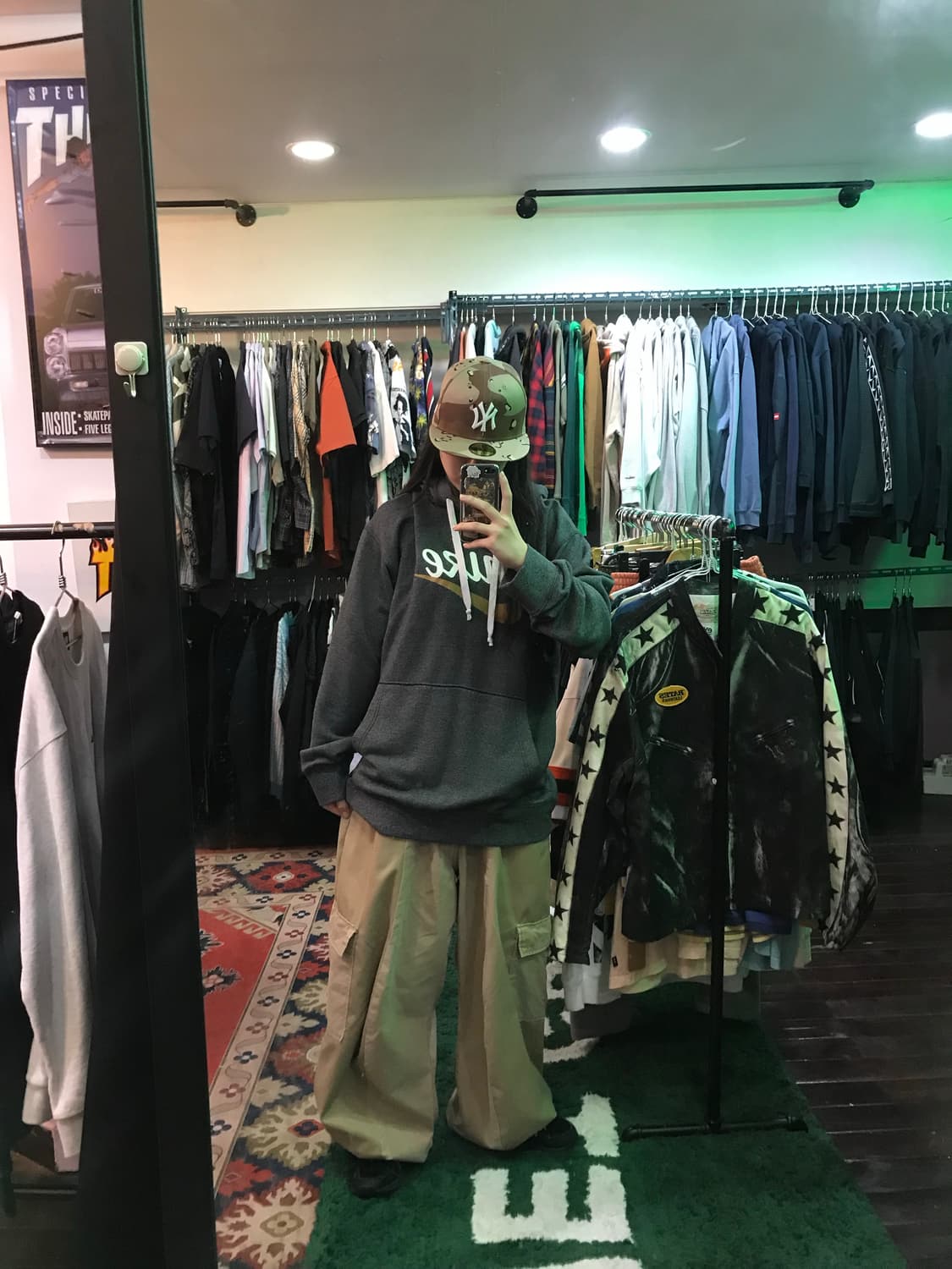 나이키 오버핏 후드티 그레이 상품이미지4