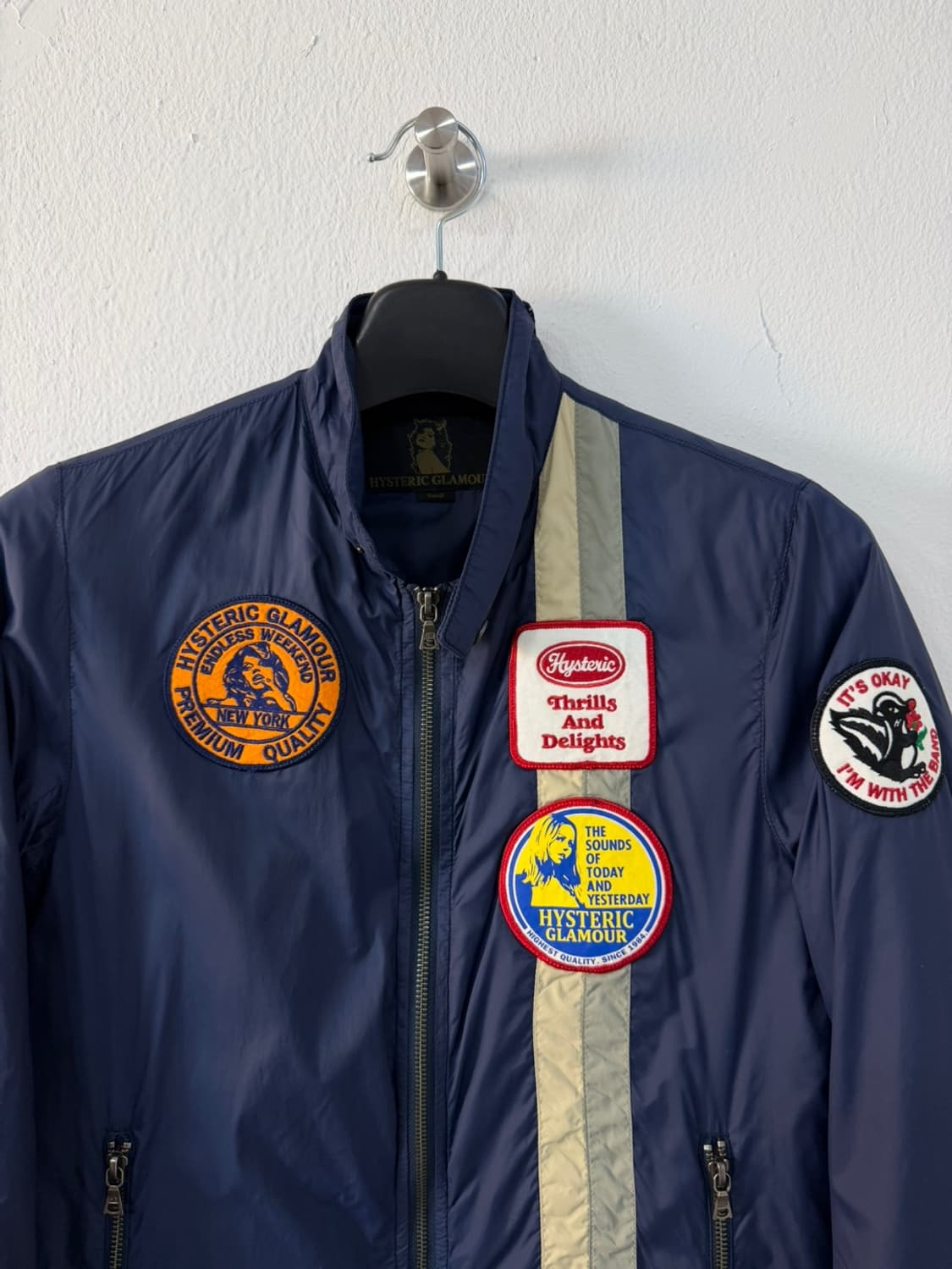 히스테릭 글래머 나일론 패치 레이싱 자켓  상품이미지2