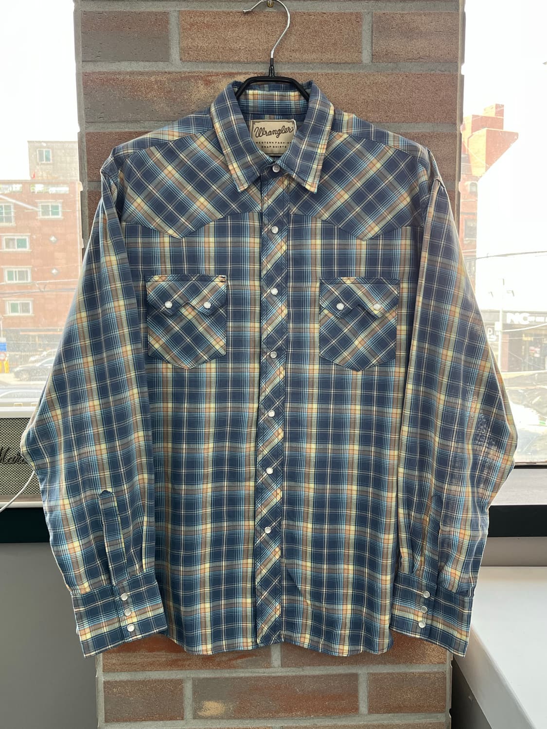 랭글러 웨스턴 체크 셔츠 상품이미지6