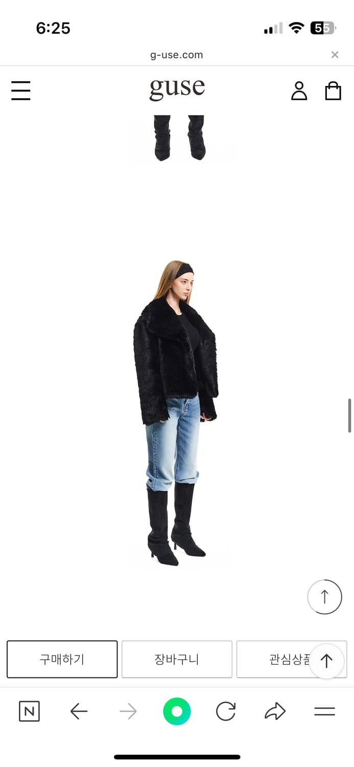 구즈 페이크퍼 15 블랙 상품이미지6