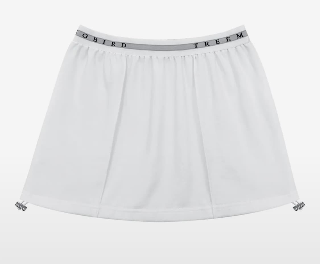 트리밍버드 밴딩 스웻 셋업 탱크탑 화이트 상품이미지2