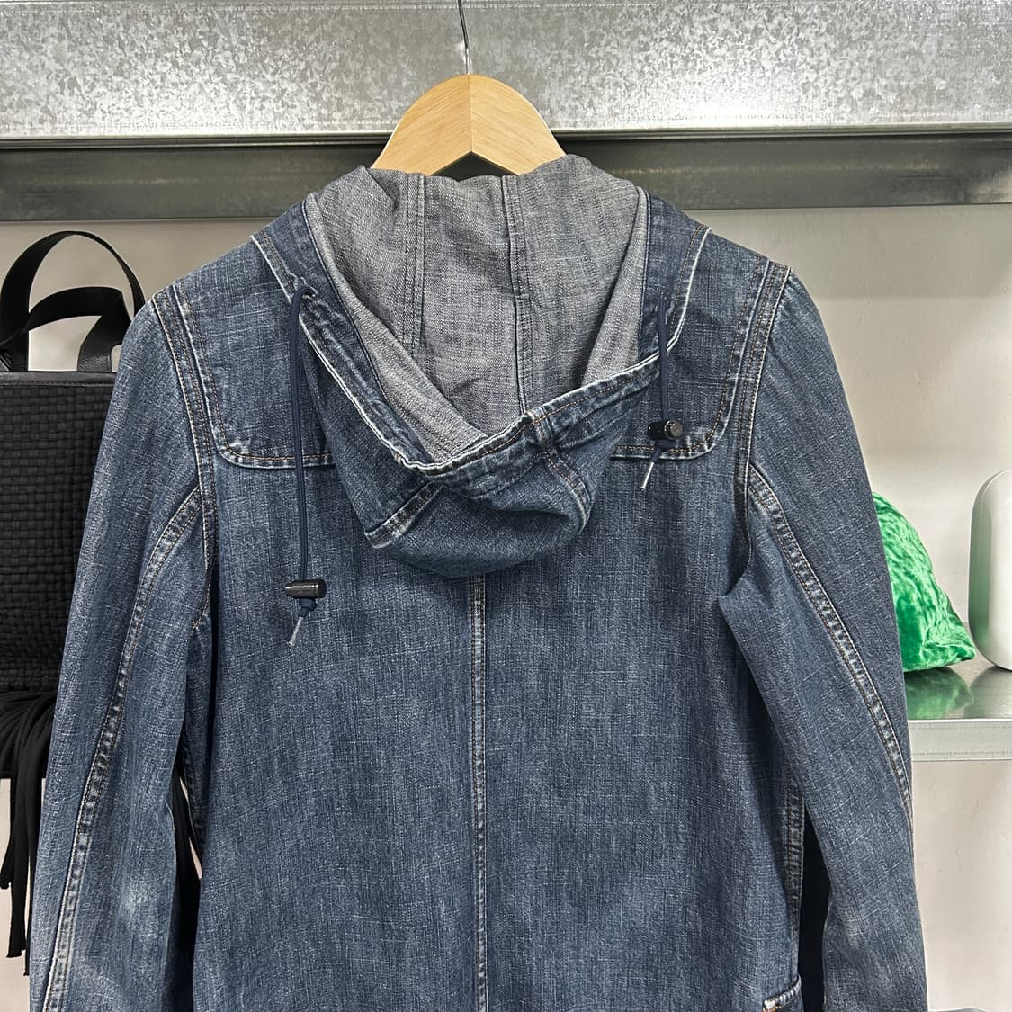 00s 미우미우 데님 후드 파카 상품이미지5