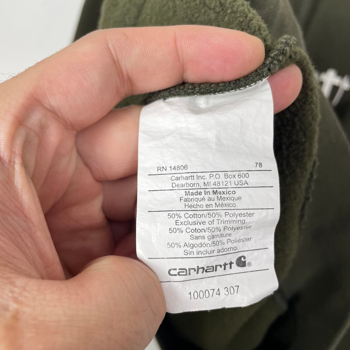 칼하트 기모 후드티 상품이미지8