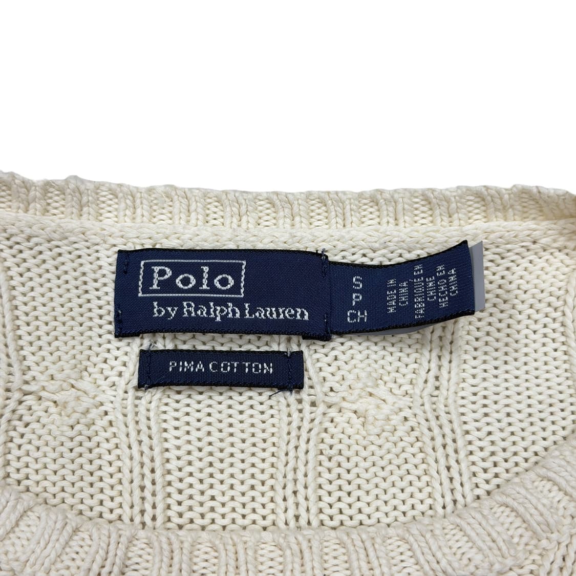 폴로 랄프로렌 신형 QR 케이블 니트 S 상품이미지7