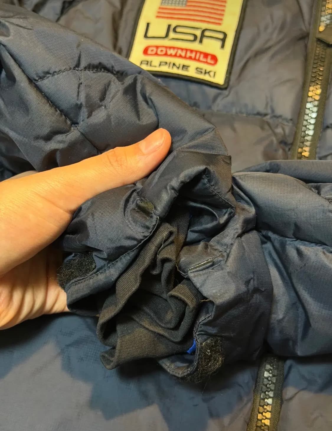 폴로 랄프로렌 빅포니 치프키프 USA 성조기 패딩 네이비 상품이미지4