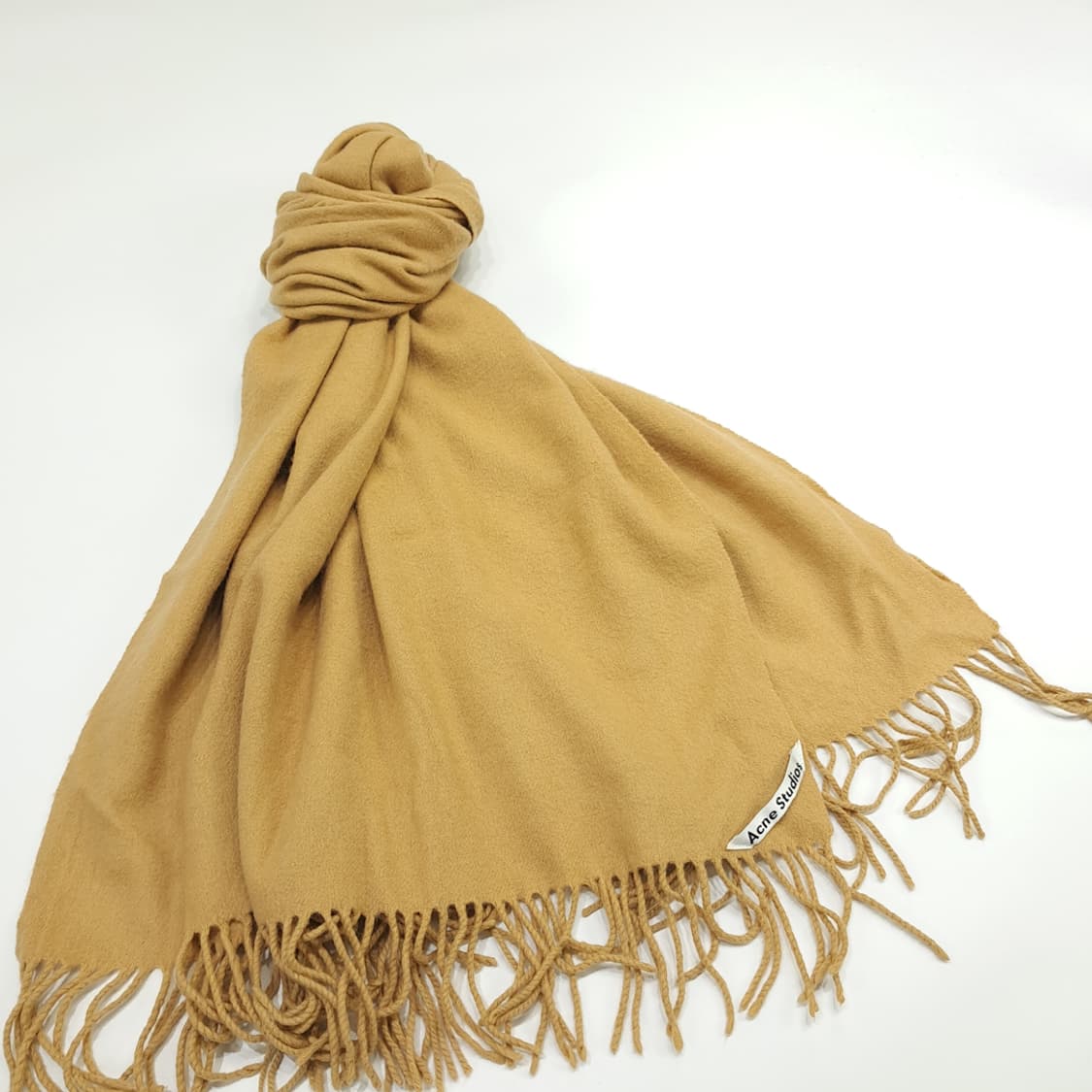 MX104 아크네 스튜디오 클래식 카멜 빅사이즈 울 목도리 머플러 상품이미지3