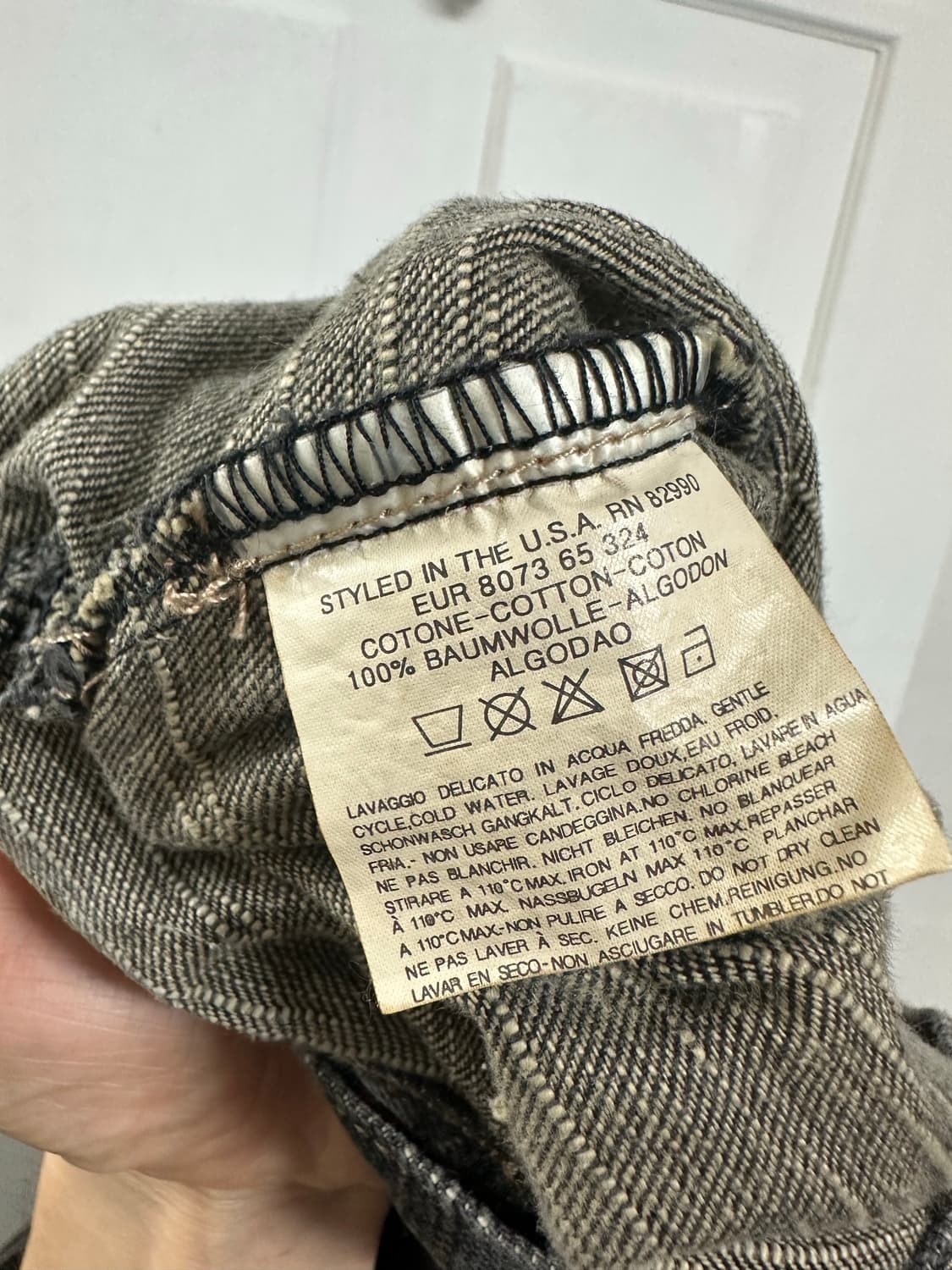 칼카니 스펠아웃 데님 자켓 상품이미지4