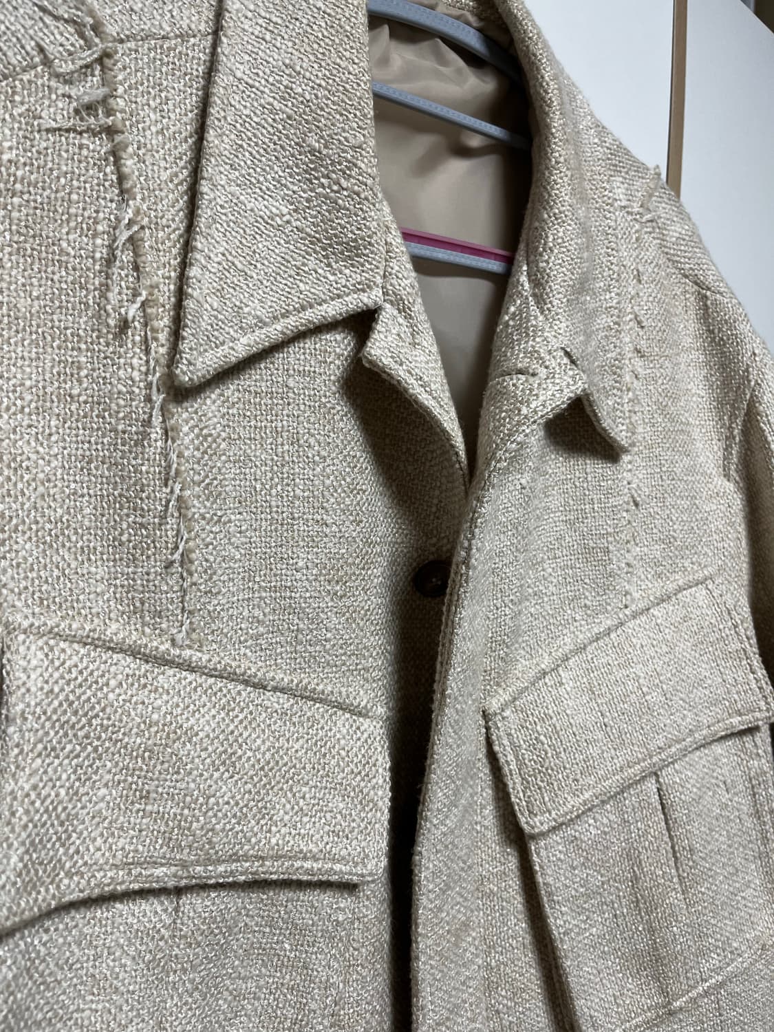 쿠어 트위드 크롭 컷오프 자켓S 상품이미지5