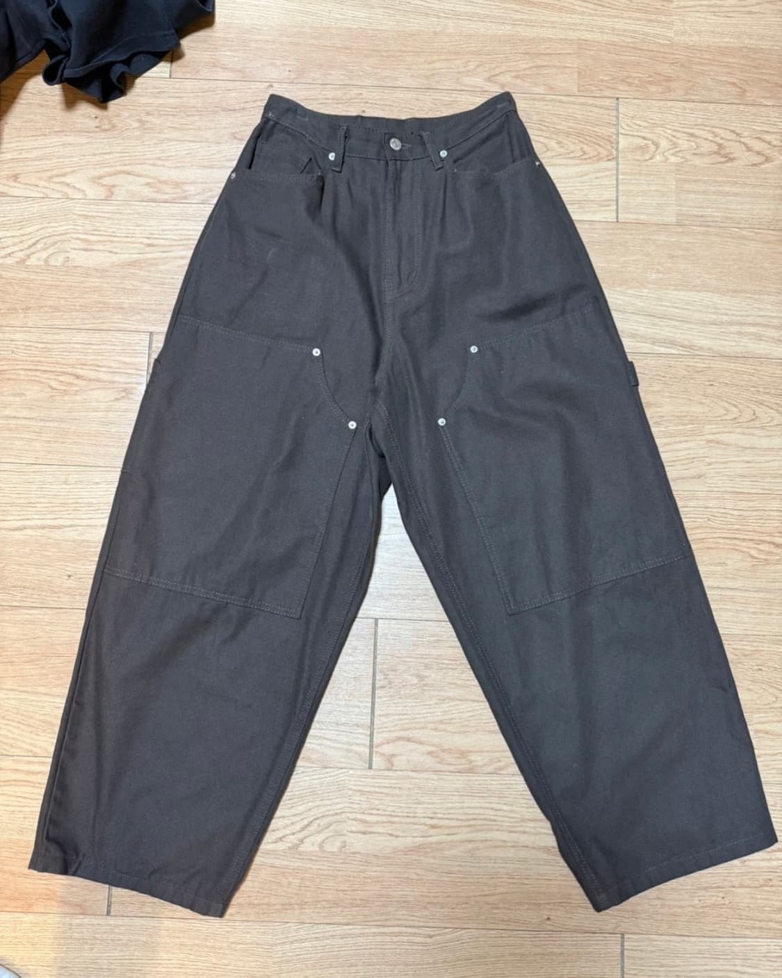 (28~30size) 와이드핏 백포인트 카펜더 브라운 데님팬츠 상품이미지1