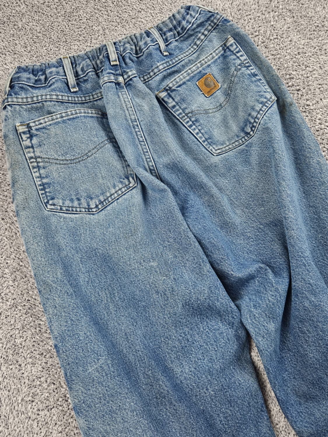 칼하트 헤비 플란넬 밴딩 커스텀 데님 팬츠 ( 38X30 )/ 10554 상품이미지9