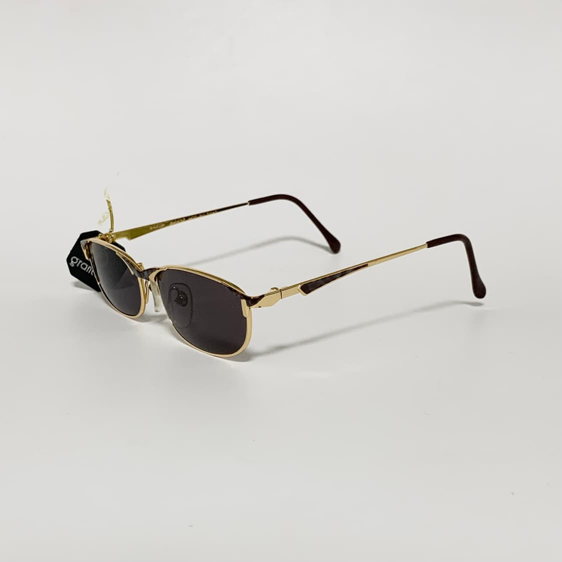 837 데드스탁 픽키 빈티지 남녀공용 민트브라운 메탈 선글라스 골드 상품이미지2