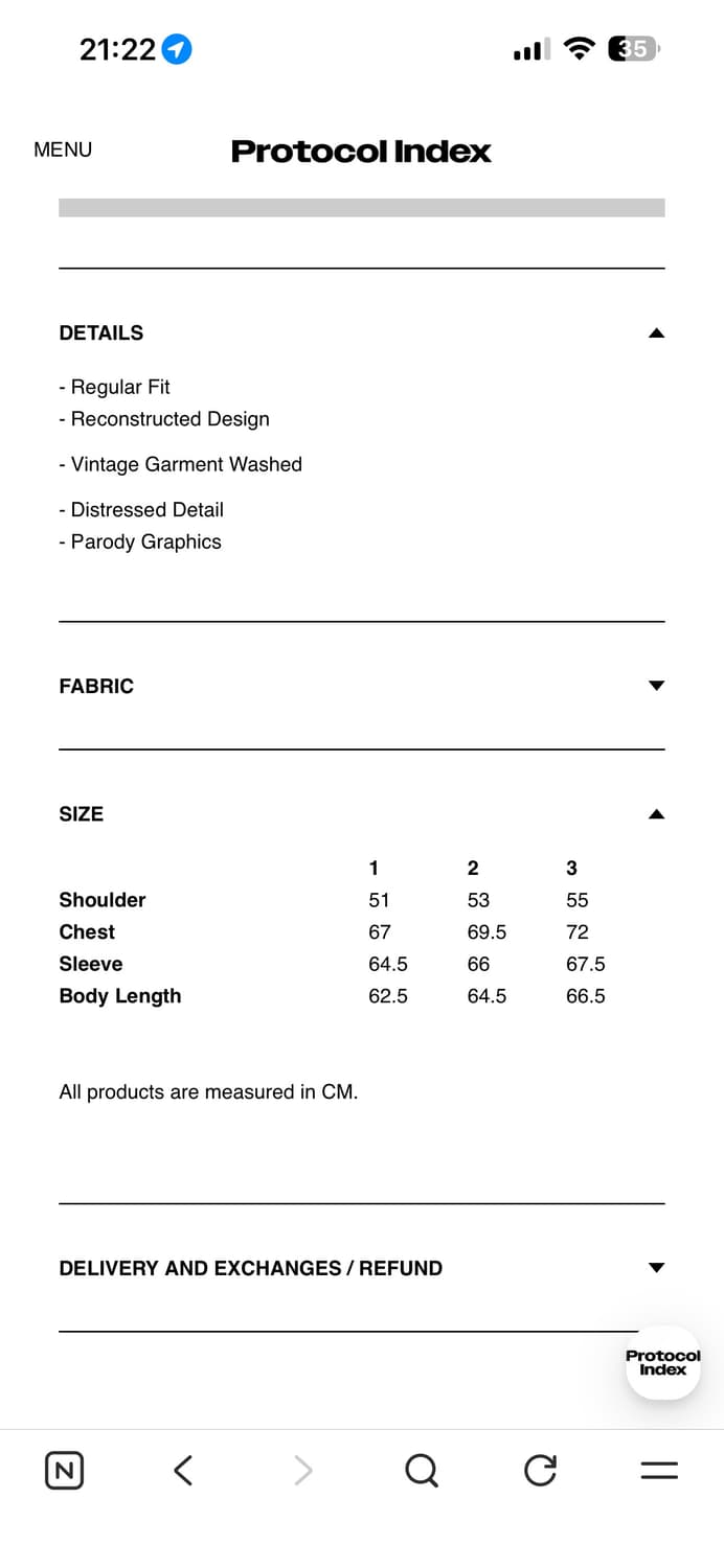 프로토콜인덱스 후드집업 2사이즈 상품이미지3