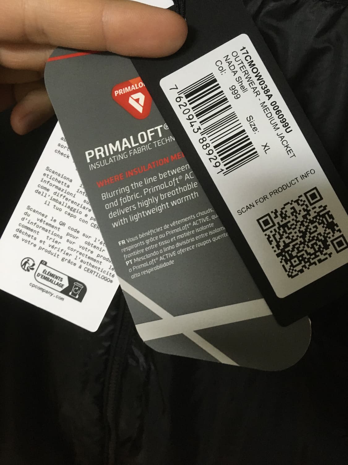 (XL)CP컴퍼니 나다쉘 후디드 자켓 블랙 판매합니다 상품이미지9