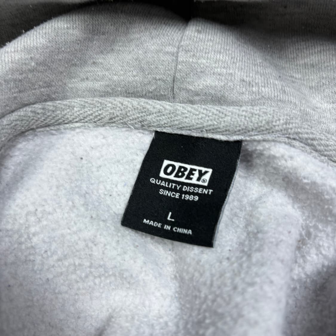 오베이 그레이 후드티 상품이미지5