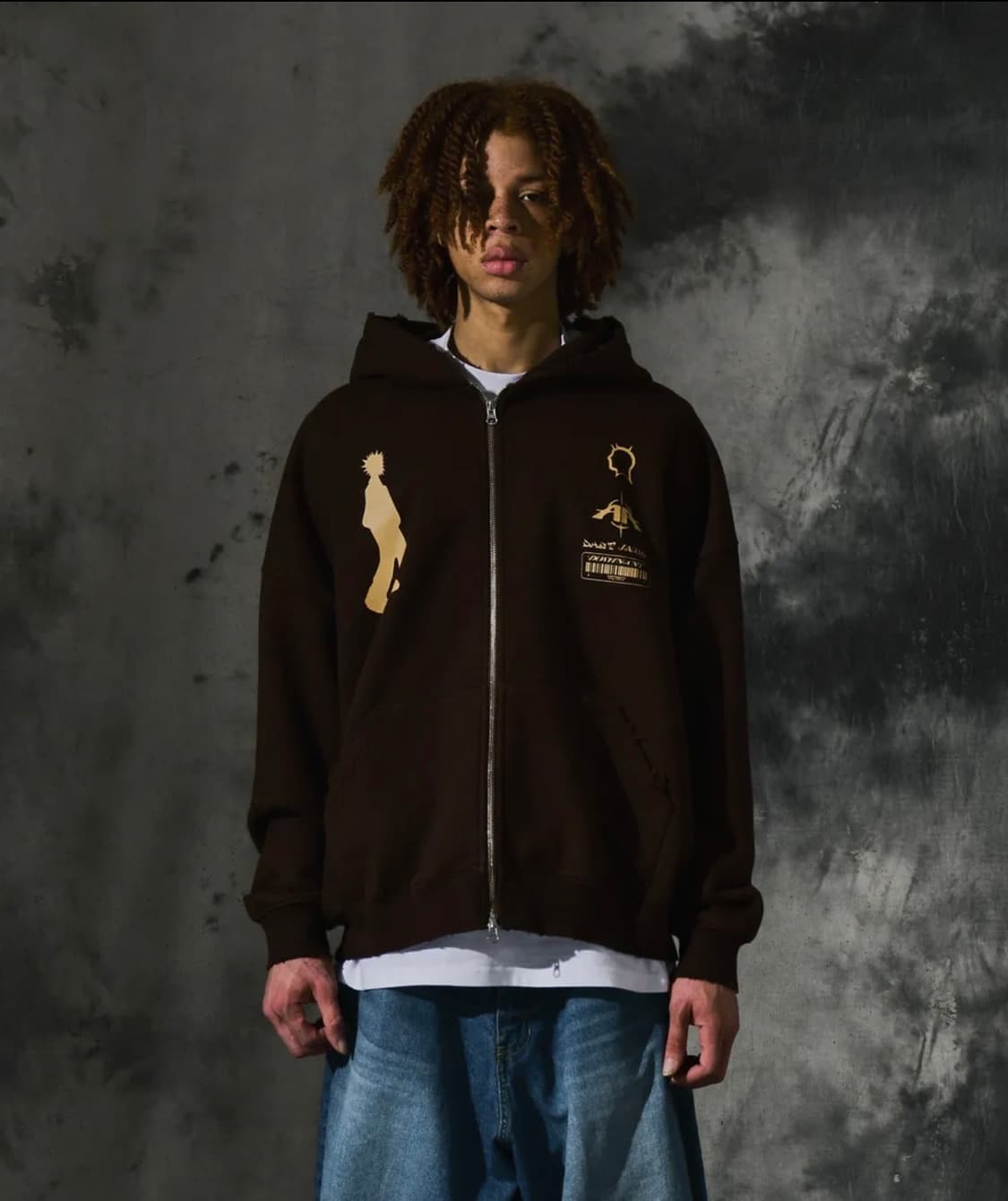 도미넌트 빈티지 바이오워싱 후드집업 상품이미지3