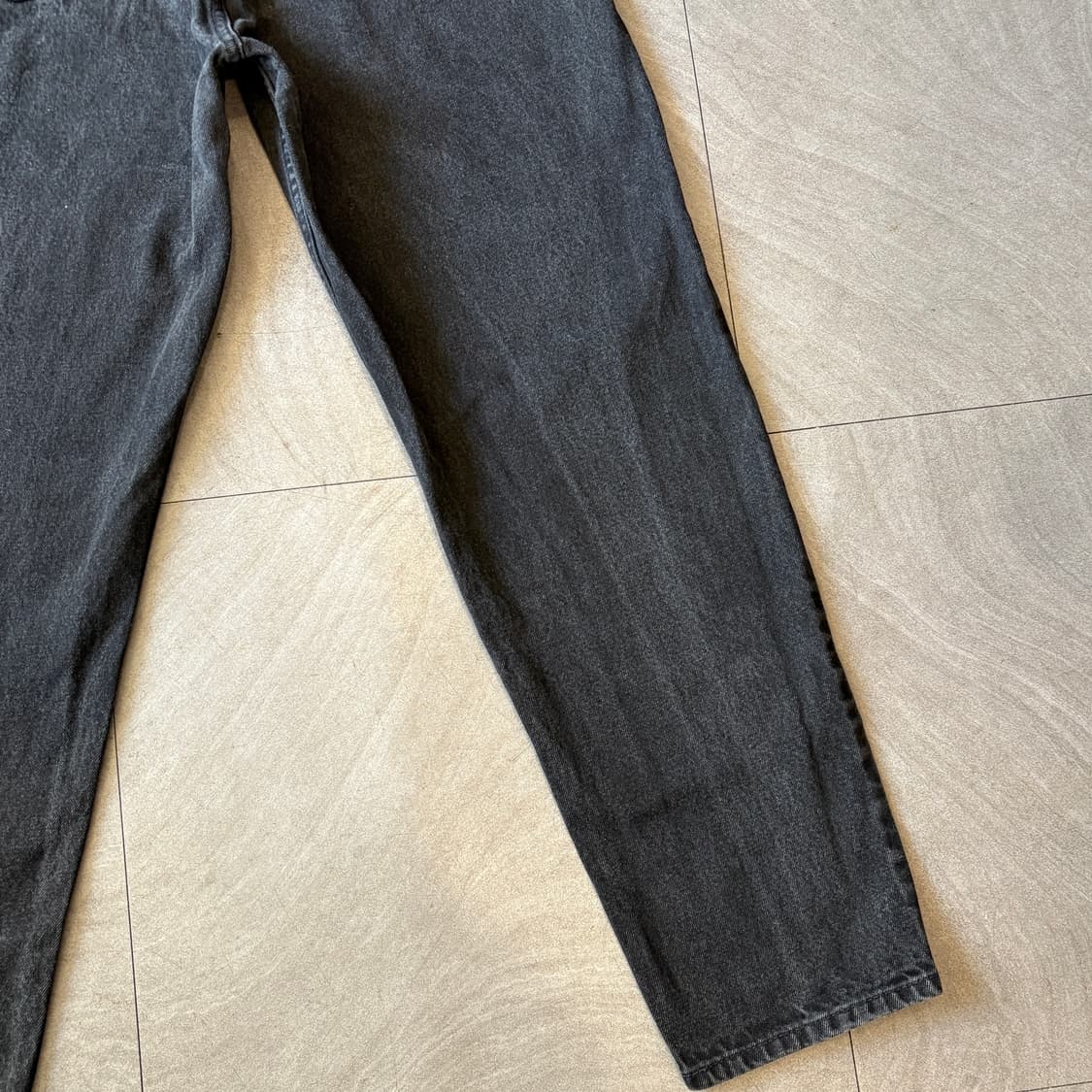 90년대 생산 리바이스 550 데님 오렌지탭 블랙 팬츠 상품이미지8