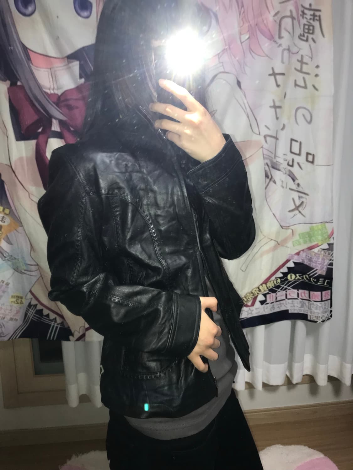 재패니즈 블랙 레더자켓 상품이미지3