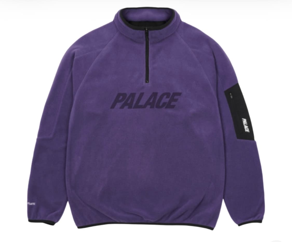 L) 팔라스 폴라텍 1/4 집업 퍼플 상품이미지1