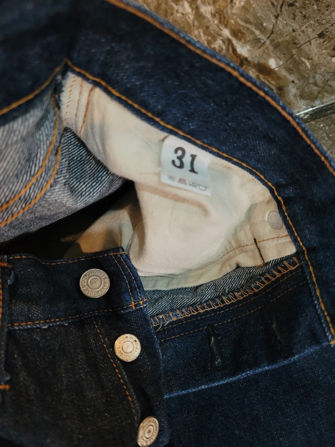 웨어하우스 1100 생지 셀비지 데님팬츠 상품이미지4