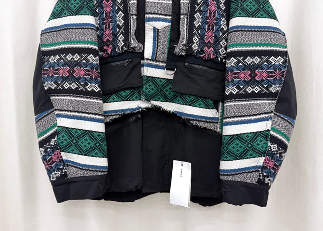 사카이 러그 자카드 블루종 자켓 새상품 상품이미지4