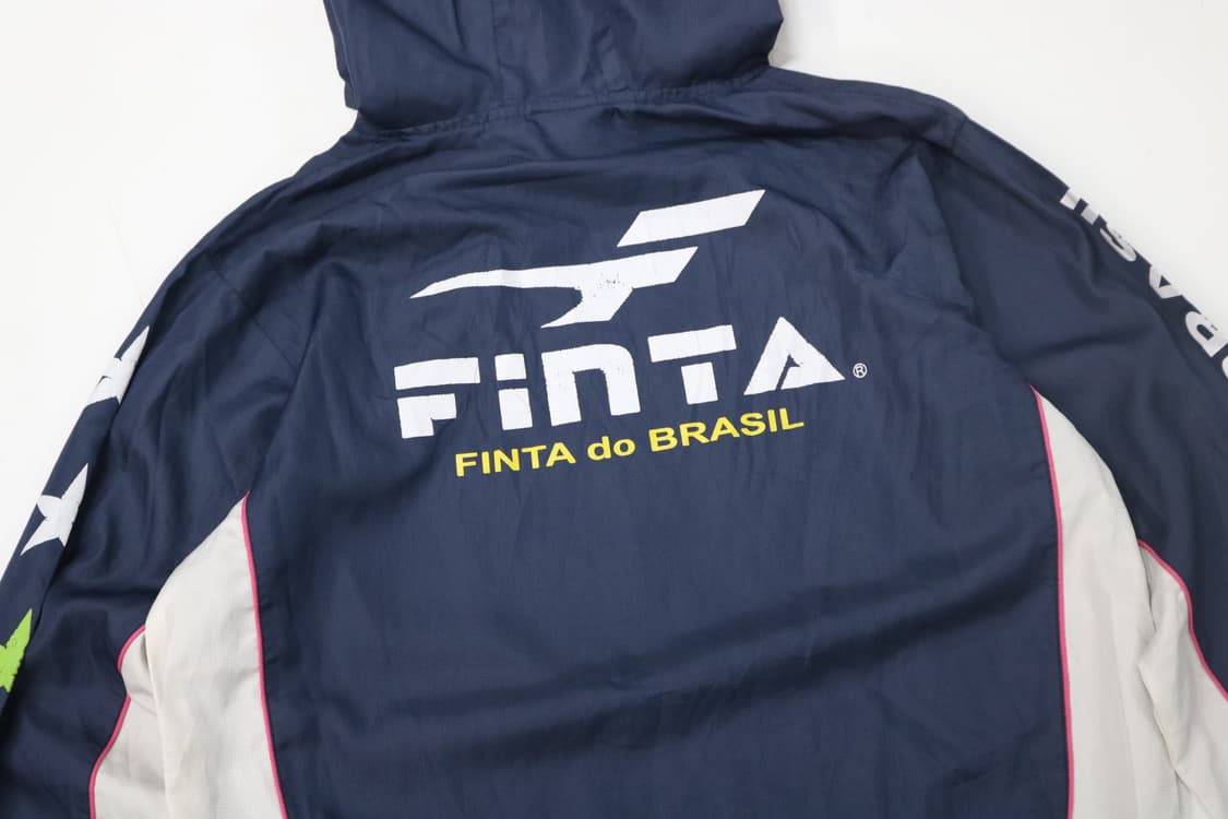 FINTA 핀타 빈티지 브라질 풋볼 멀티 그래픽 아노락 후드 (S) 상품이미지8