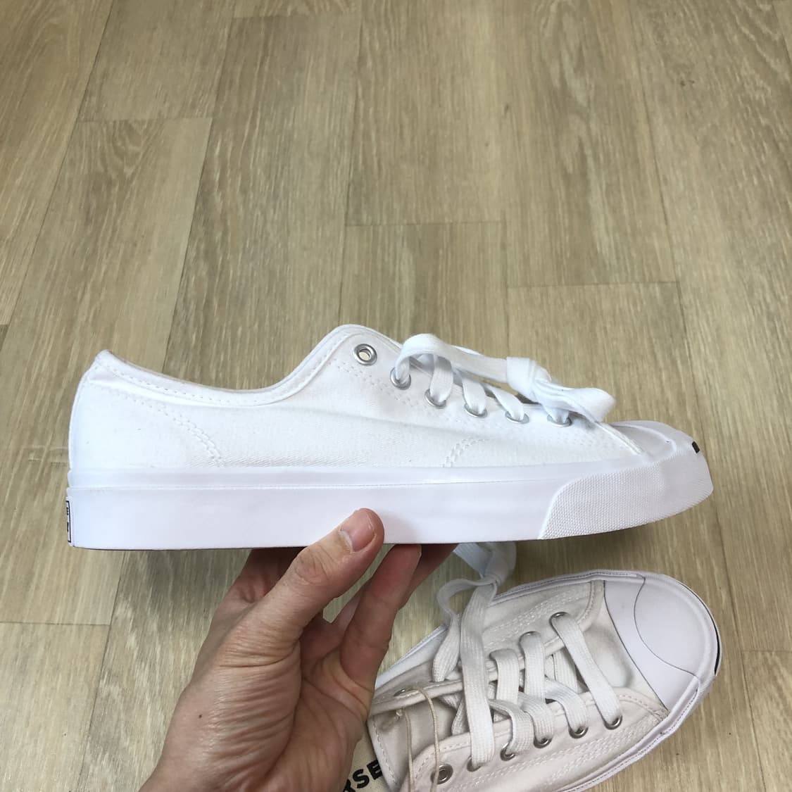 (240) 새상품 컨버스 CONVERSE 잭퍼셀 클래식 화이트 상품이미지8