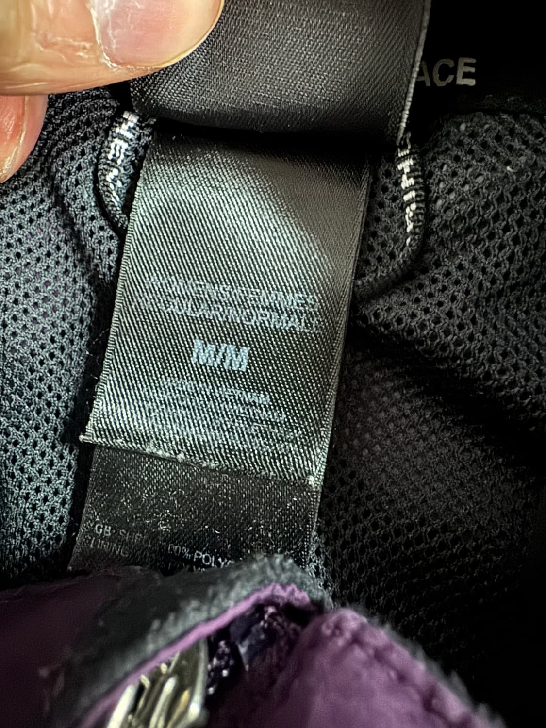 노스페이스 가벼운 등산 후드 바람막이 퍼플 상품이미지4