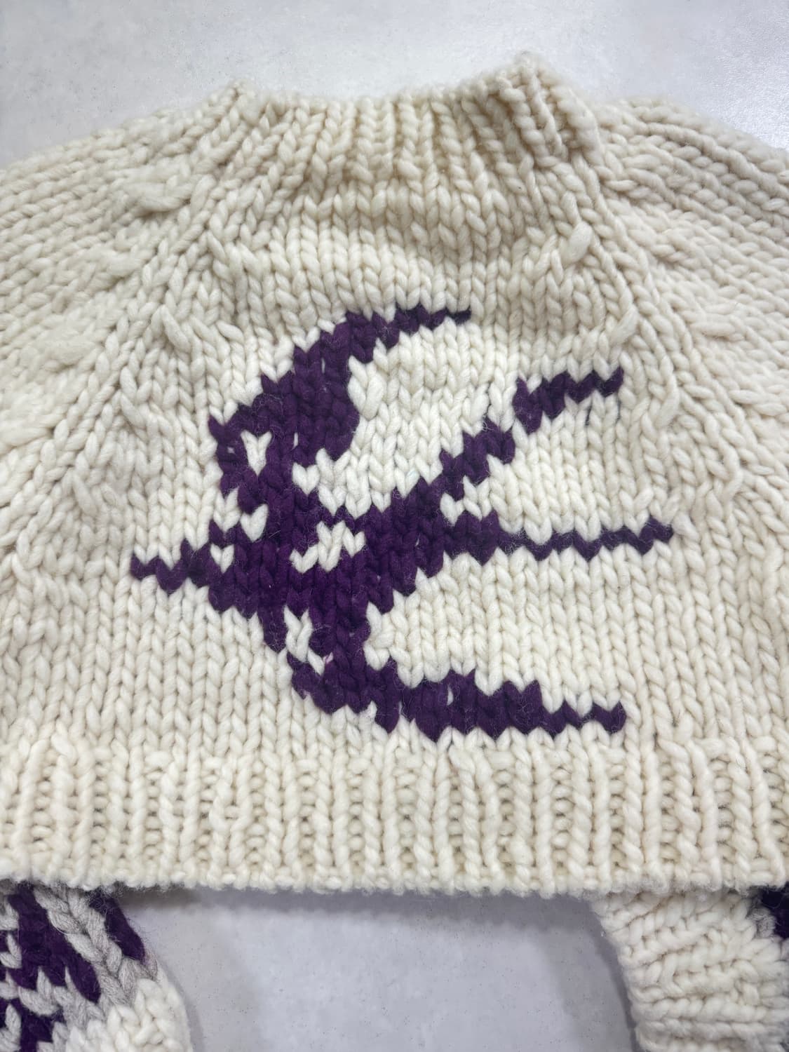 로도리리온 니트 탑 에크루 구매 상품이미지5