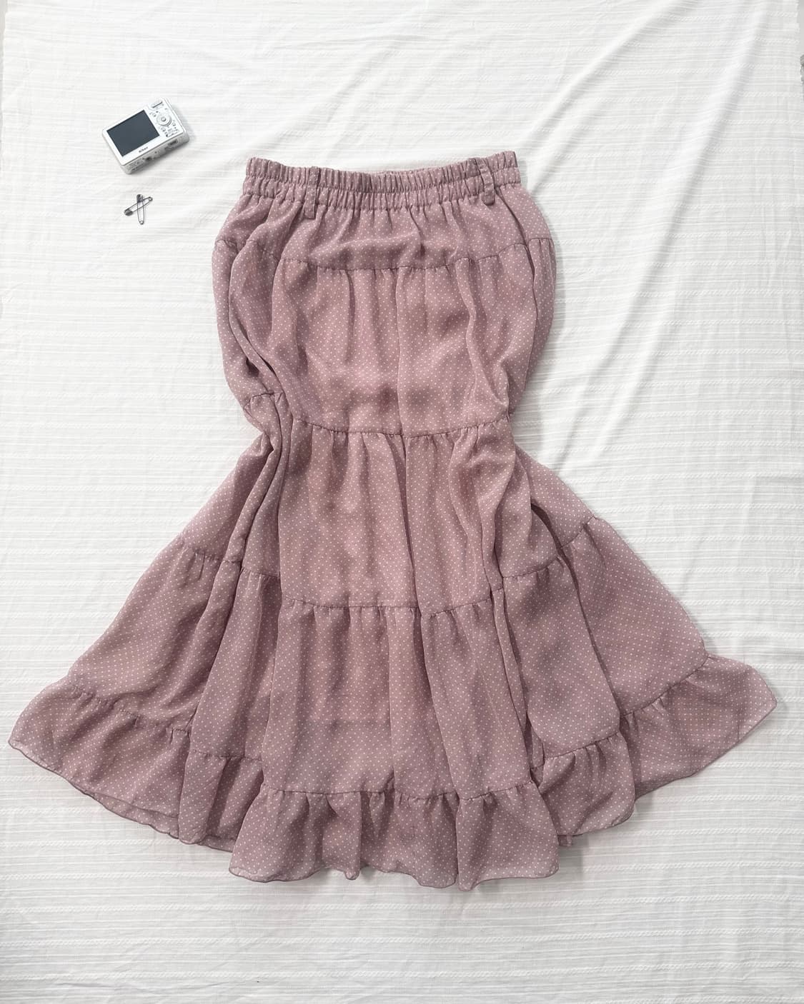요시 스탬프 티 도트 롱 스커트 2pcs SET 상품이미지8